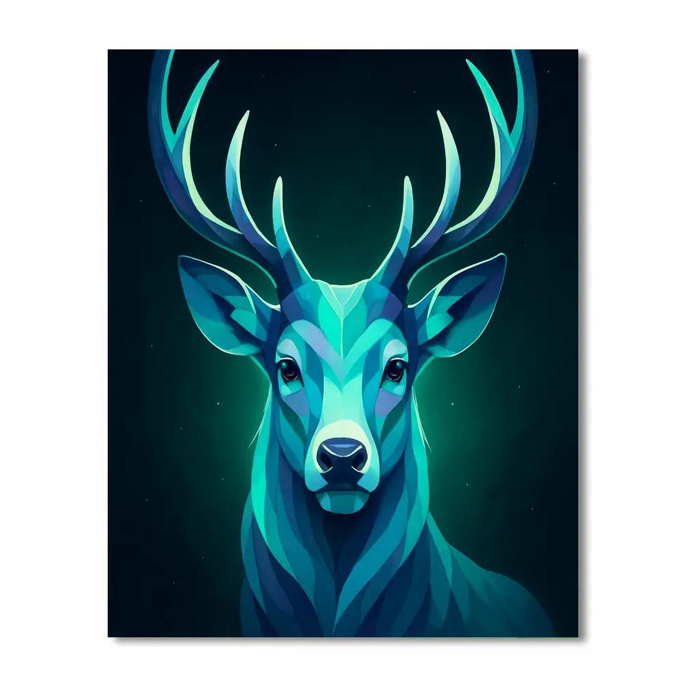 Aurora Antler Deer Sentinel Numbered painting kits