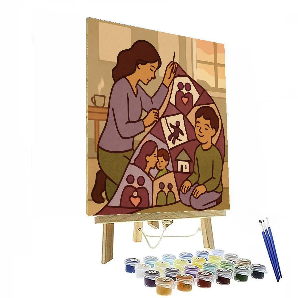 Mothercrafted Memory Quilt paint by color