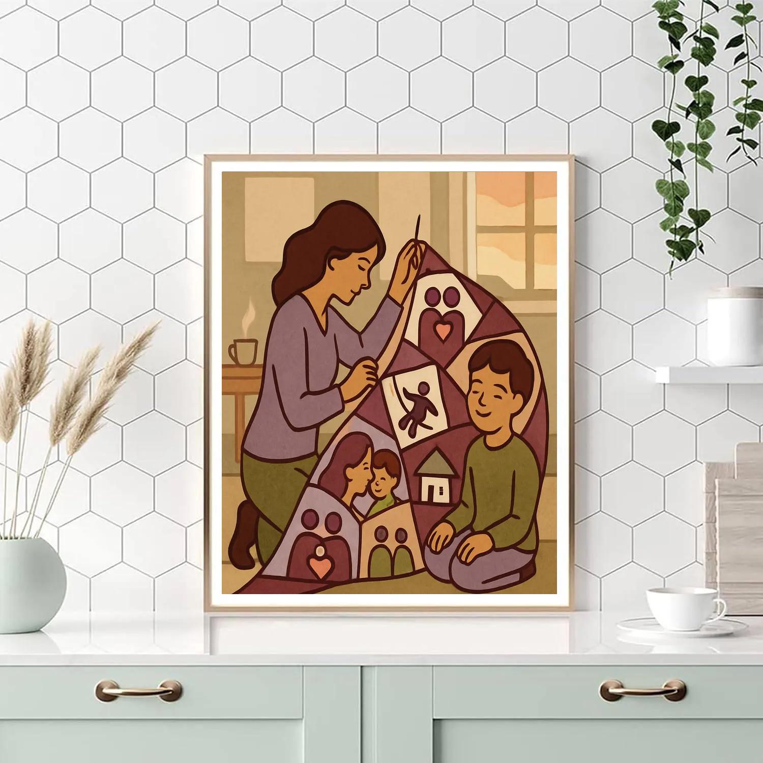 Mothercrafted Memory Quilt paint by color