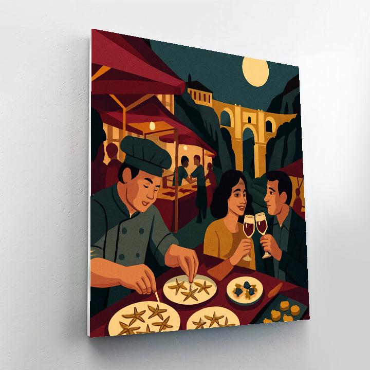 Spain-Forged Tapas Constellation Market DIY paint by numbers