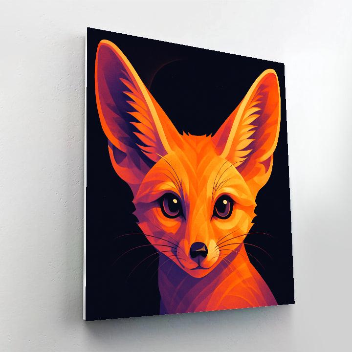 Chromatic Dune Fox Stare Painting by numbers kit