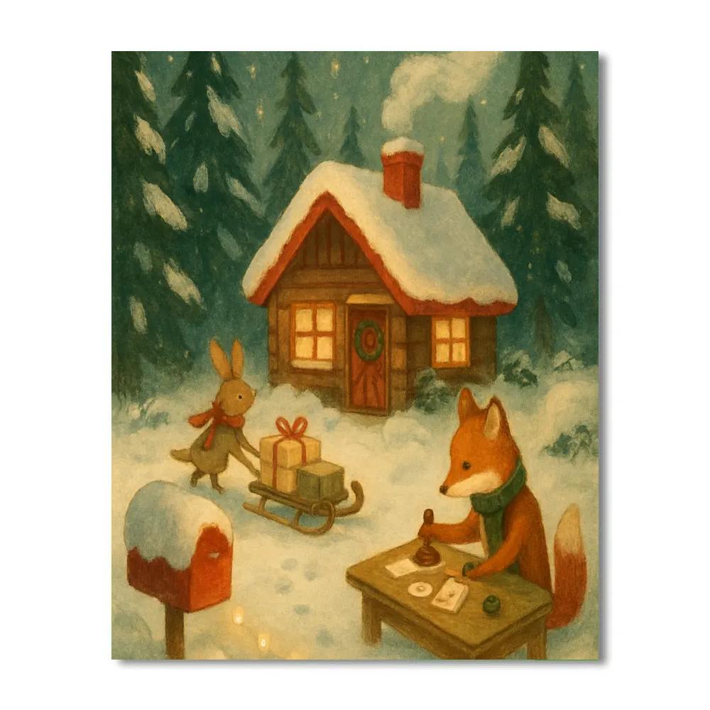 Holiday Post Office Of The Pines Number painting