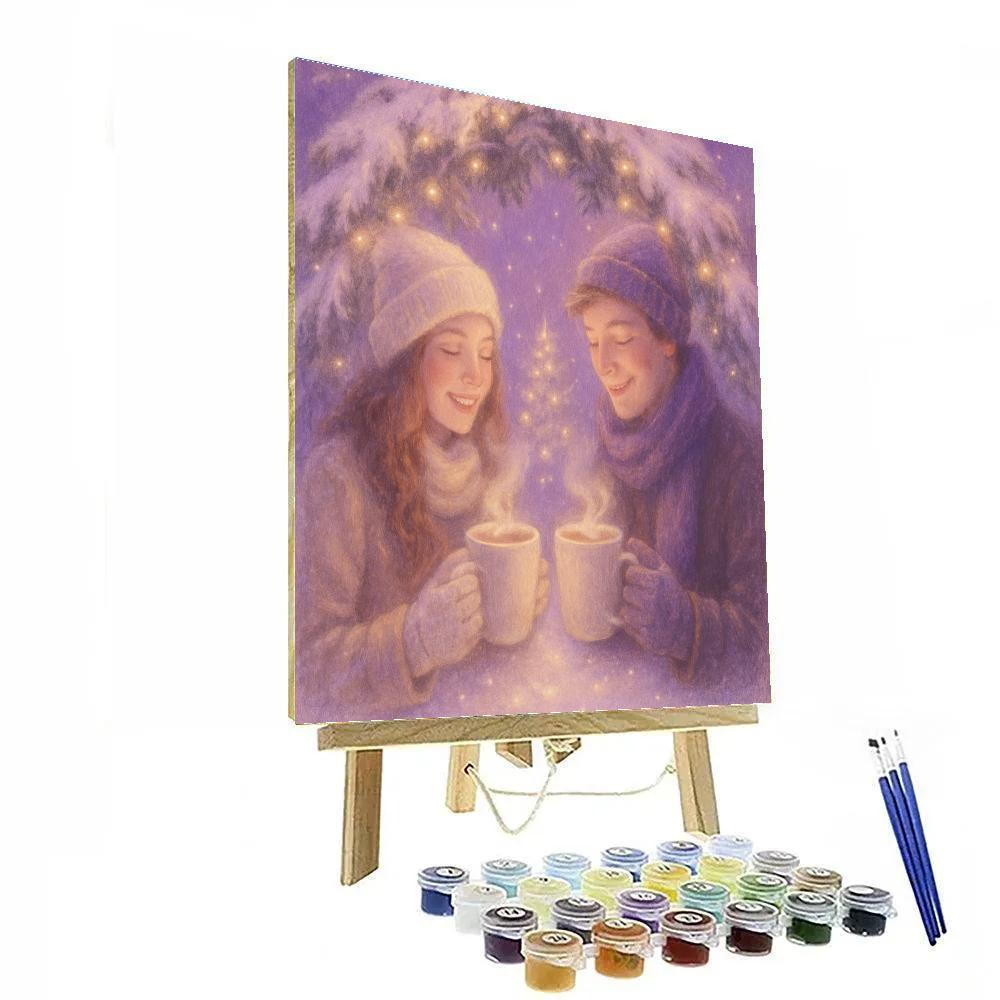 Midnight Cocoa Under The Pine Arch paint by color