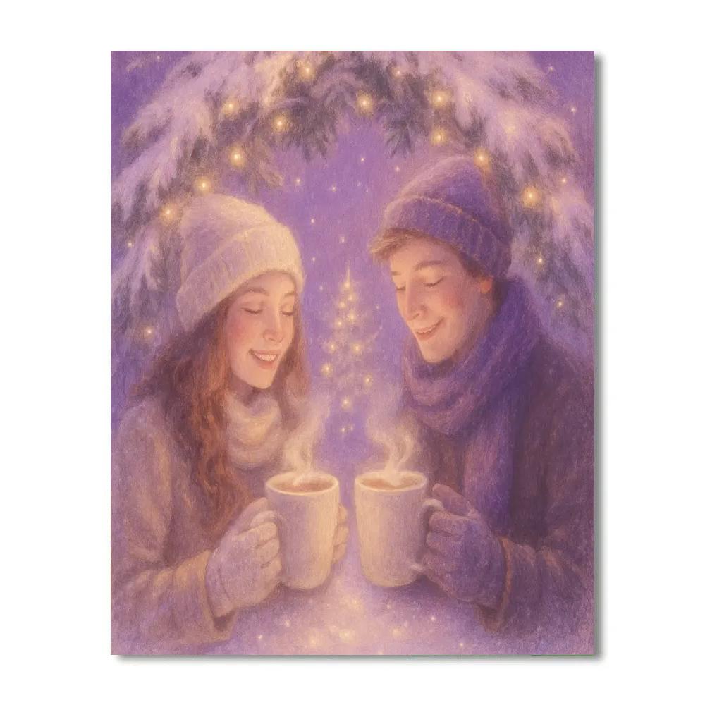 Midnight Cocoa Under The Pine Arch paint by color
