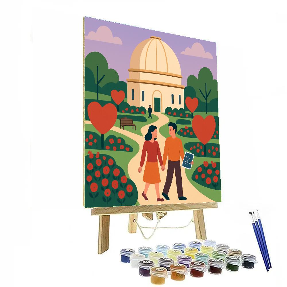Valentines Day Observatory Garden Stroll DIY paint by numbers
