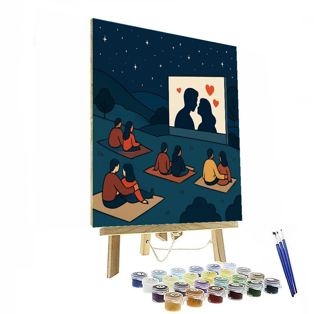 Starfield Cinema Valentines Day Screening Paint by numbers art