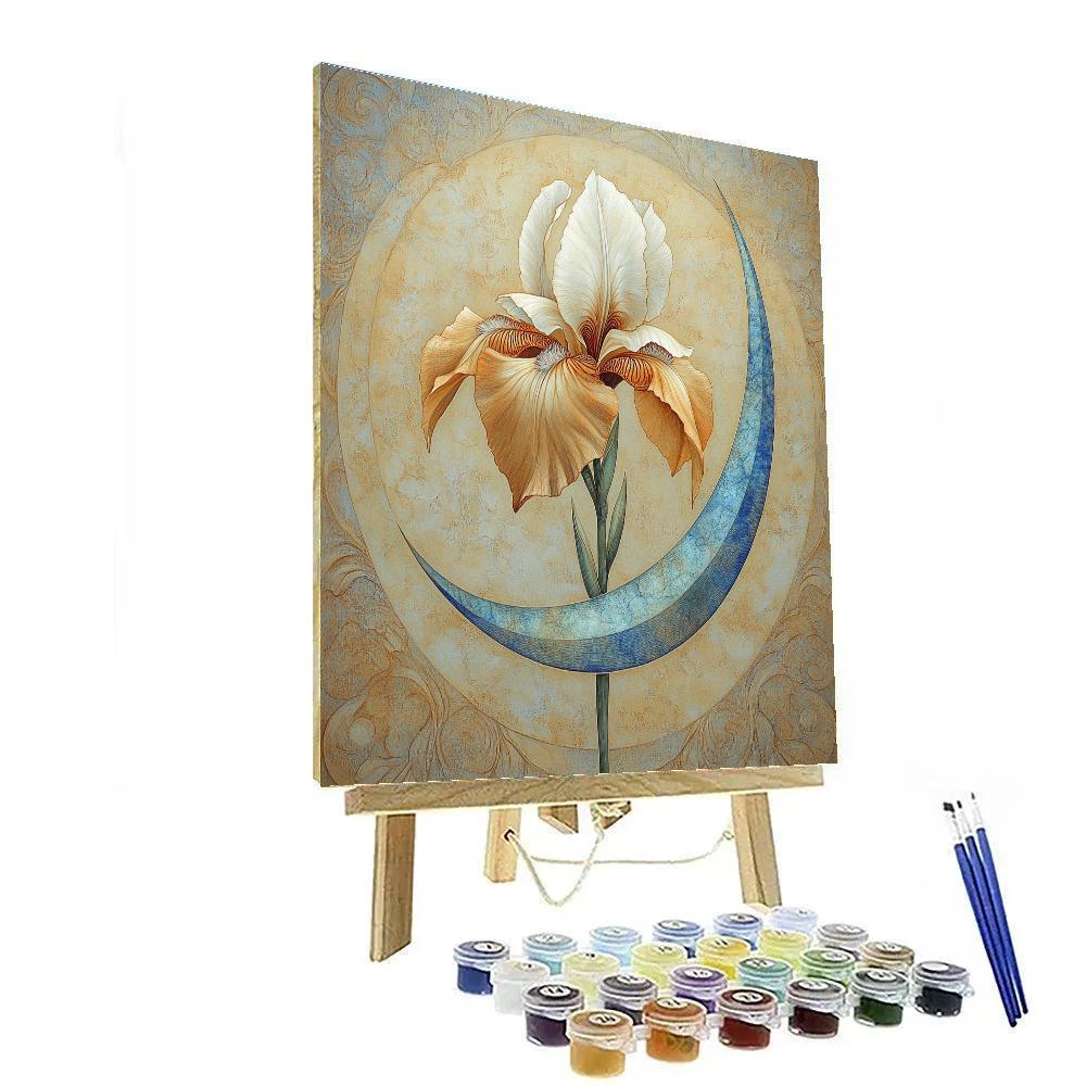 Michelangelo Inspired Cometary Iris paint by color