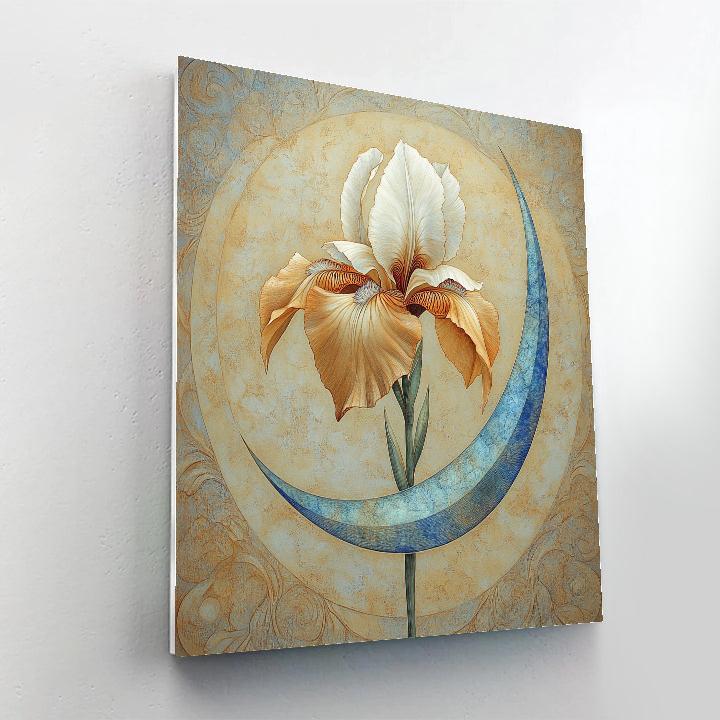 Michelangelo Inspired Cometary Iris paint by color