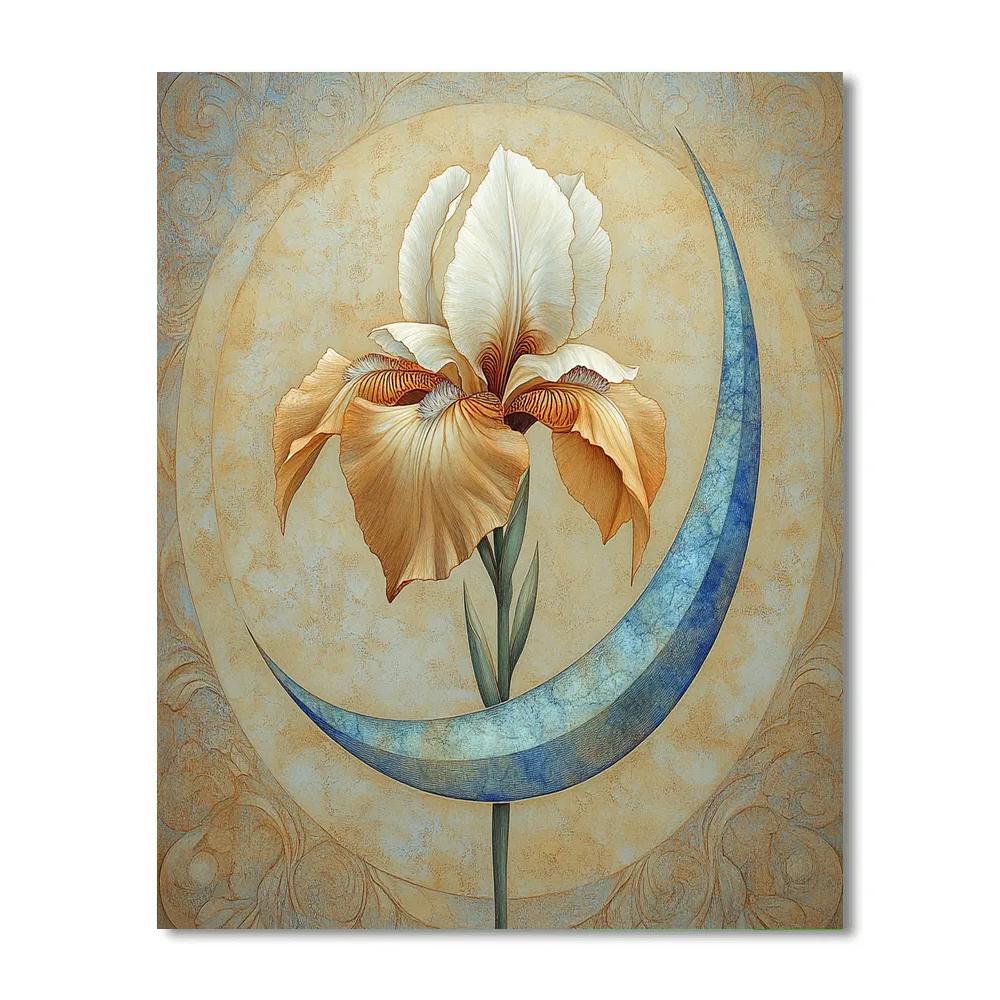 Michelangelo Inspired Cometary Iris paint by color