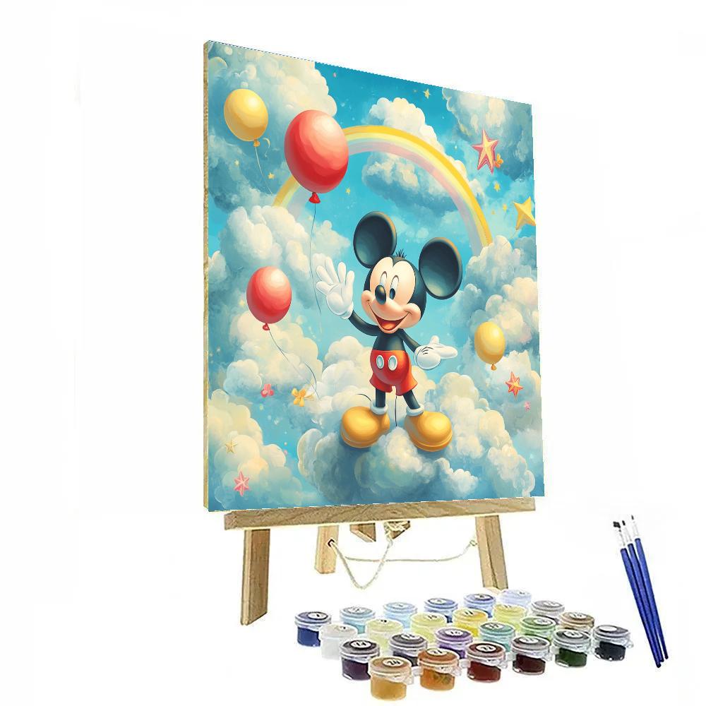 Mickey Mouse Cloud Carnival Disney Inspired Numbered painting kits
