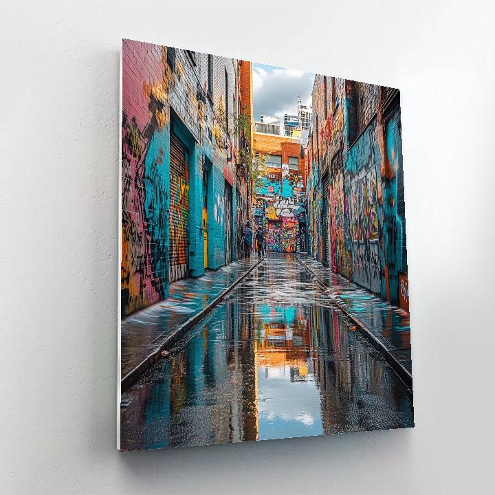 Street Art Alleys Of Hosier Lane Melbourne Australia paint by number