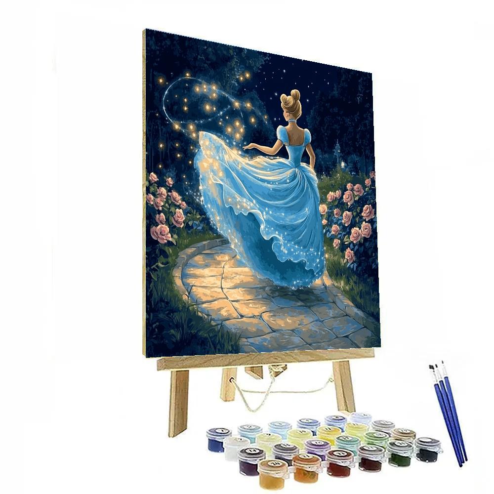 Cinderella Starlit Garden Waltz Disney Inspired paint by numbers