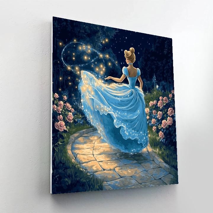 Cinderella Starlit Garden Waltz Disney Inspired paint by numbers