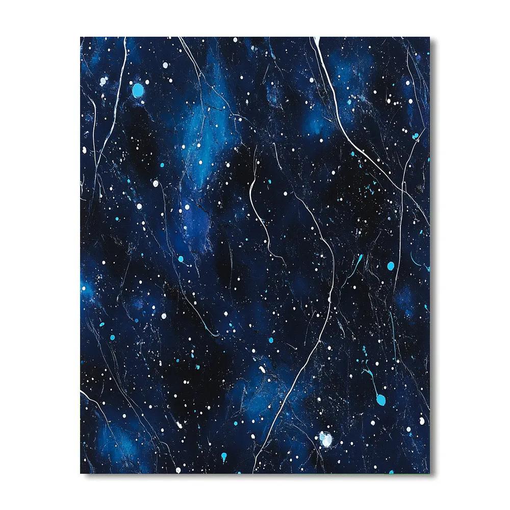 Jackson Pollock Inspired Aurora Vortex Of Midnight Drips Paint by numbers kits