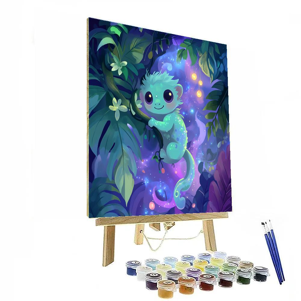 Pascal Chameleon Nebula Hide And Seek Disney Inspired painting number kit