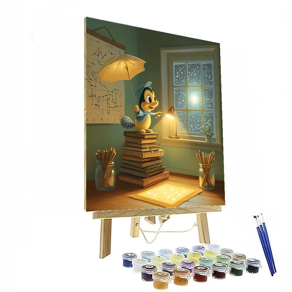 Jiminy Cricket Moonbeam Classroom Disney Inspired painting number kit