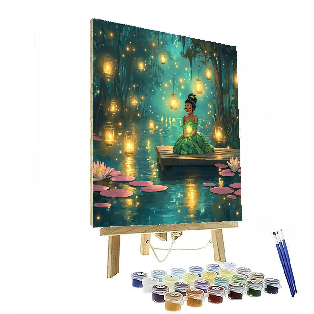 Tiana Bayou Lantern Lagoon Disney Inspired Paint by numbers kits