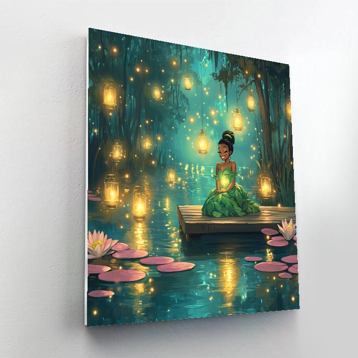 Tiana Bayou Lantern Lagoon Disney Inspired Paint by numbers kits