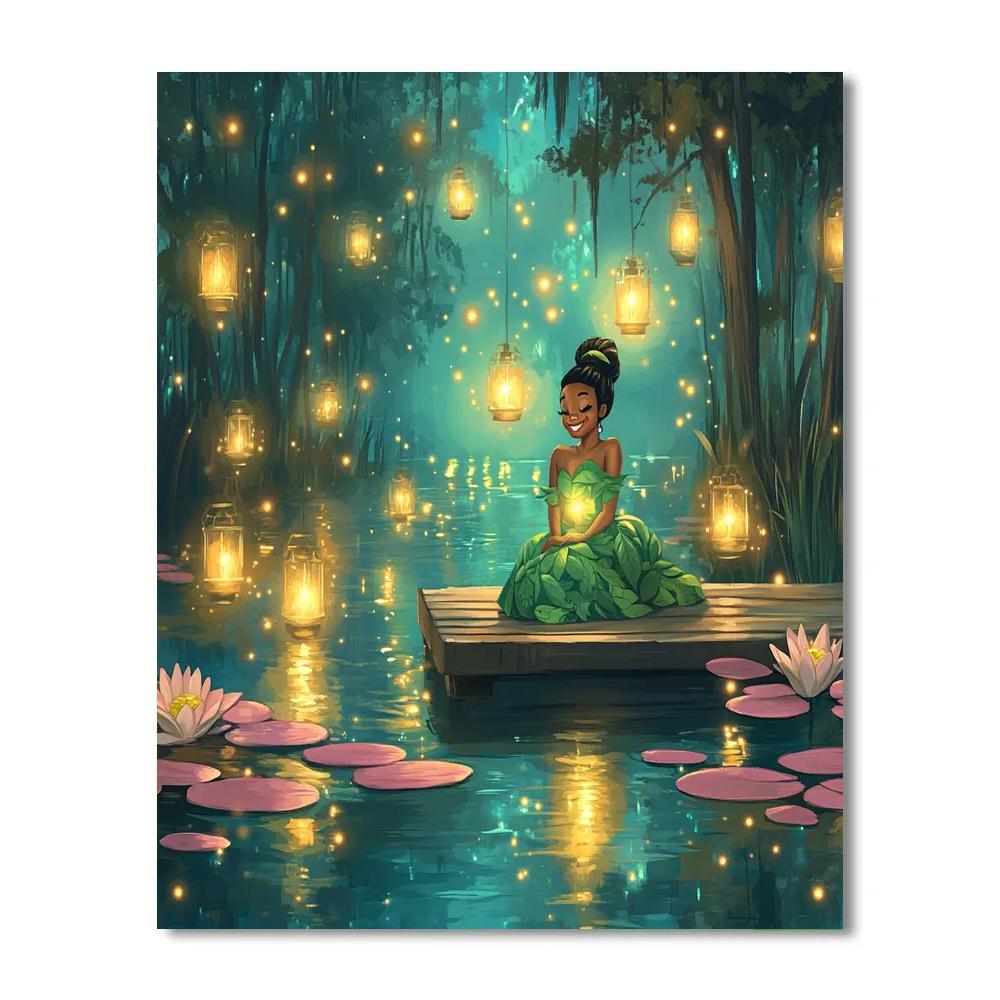 Tiana Bayou Lantern Lagoon Disney Inspired Paint by numbers kits