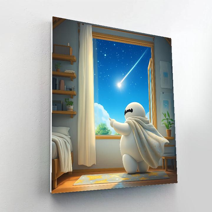 Baymax Cozy Comet Catch Disney Inspired paint by color