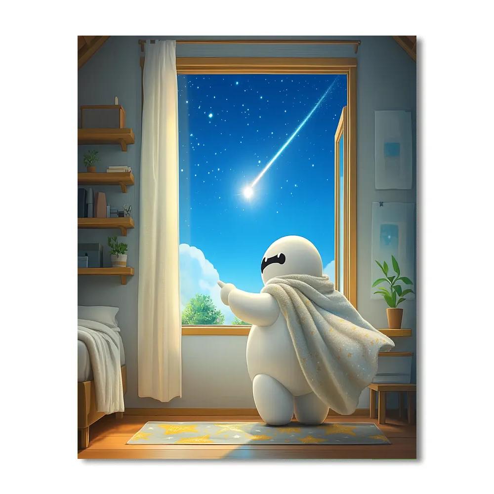 Baymax Cozy Comet Catch Disney Inspired paint by color