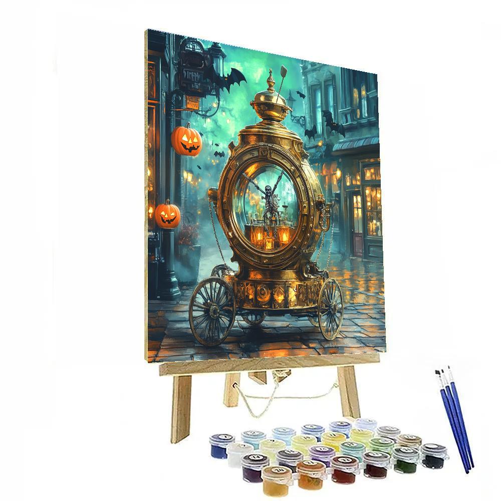 Haunted Clockwork Lantern Parade Paint by numbers kits