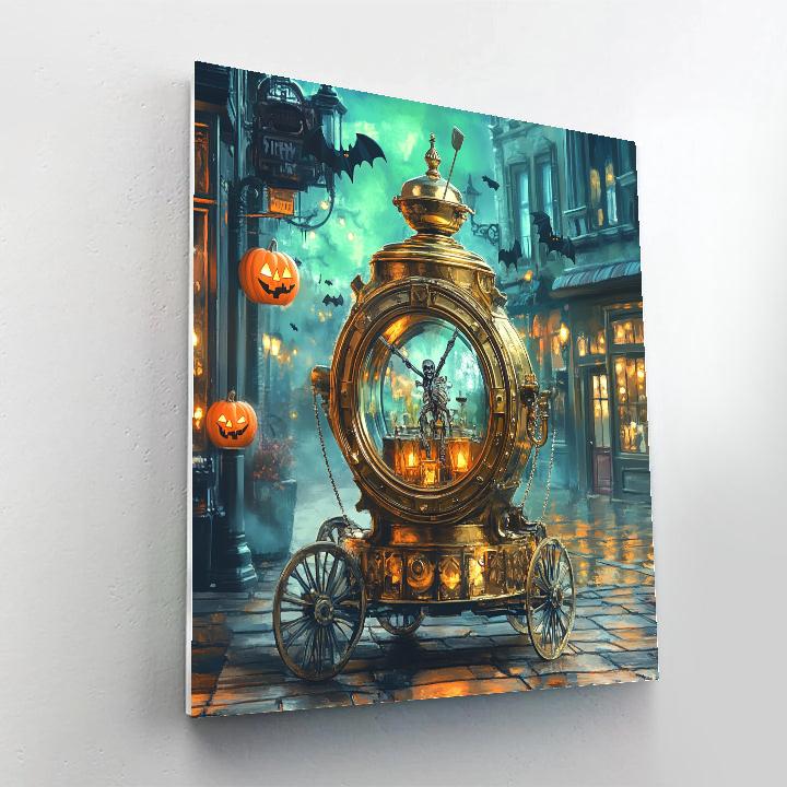 Haunted Clockwork Lantern Parade Paint by numbers kits