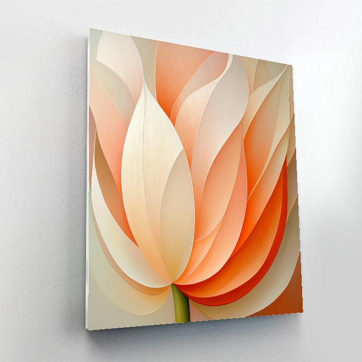 Georgia OKeeffe Inspired Giant Tulip Sunrise painting number kit