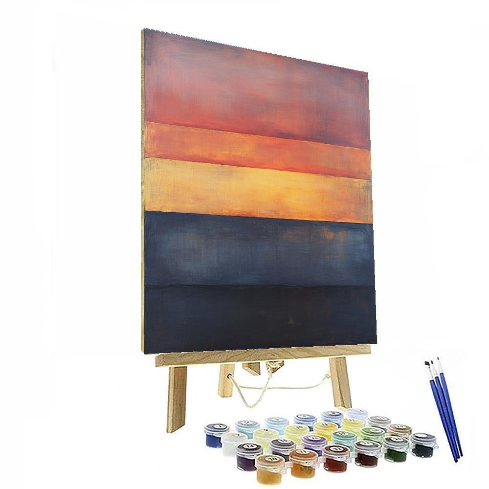 Mark Rothko Inspired Abstract Sunset Fields Painting by numbers kit