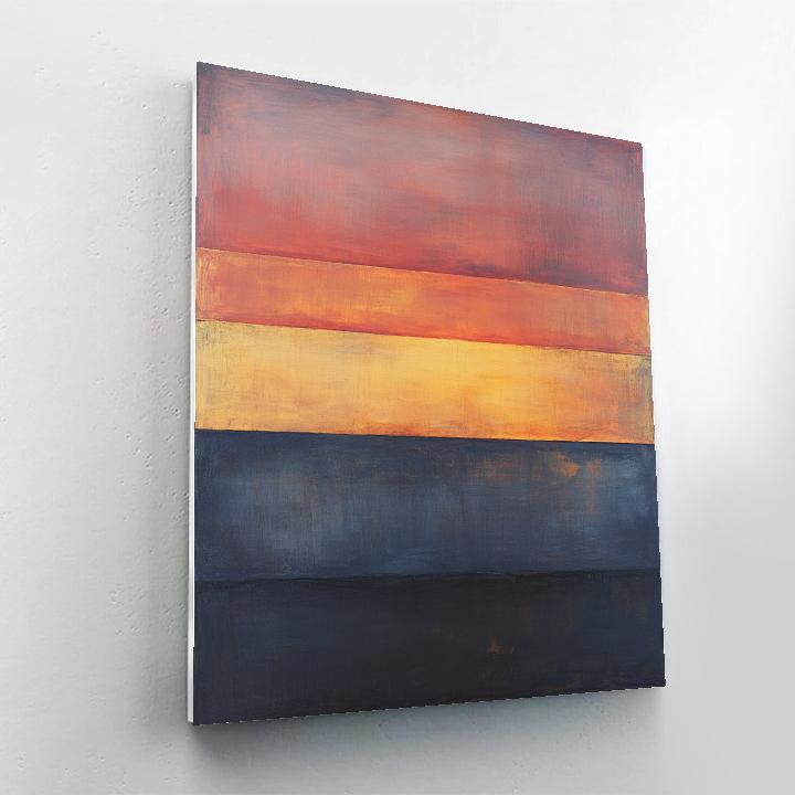 Mark Rothko Inspired Abstract Sunset Fields Painting by numbers kit