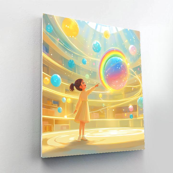 Joy Rainbow Orb Workshop Disney Inspired painting number kit