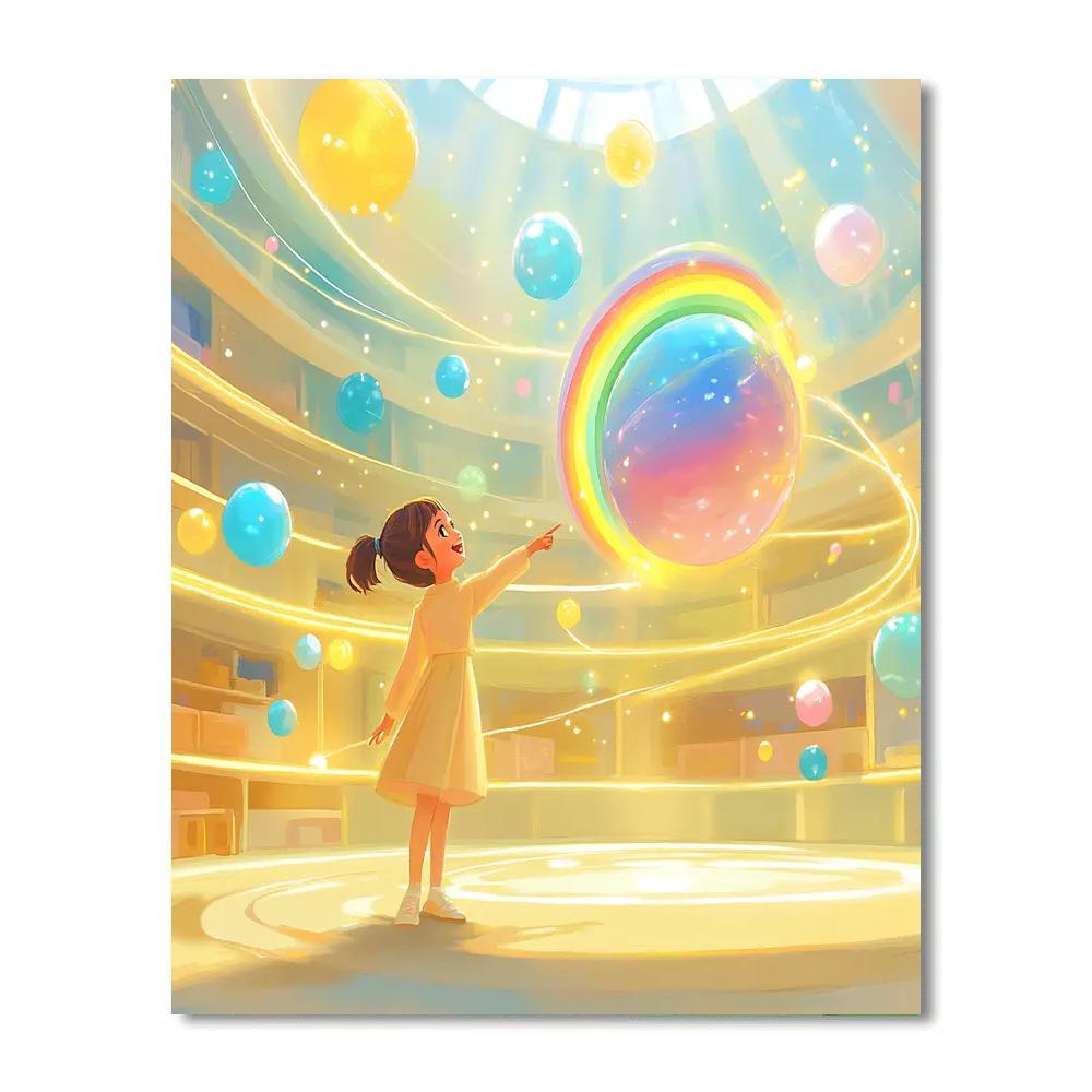 Joy Rainbow Orb Workshop Disney Inspired painting number kit