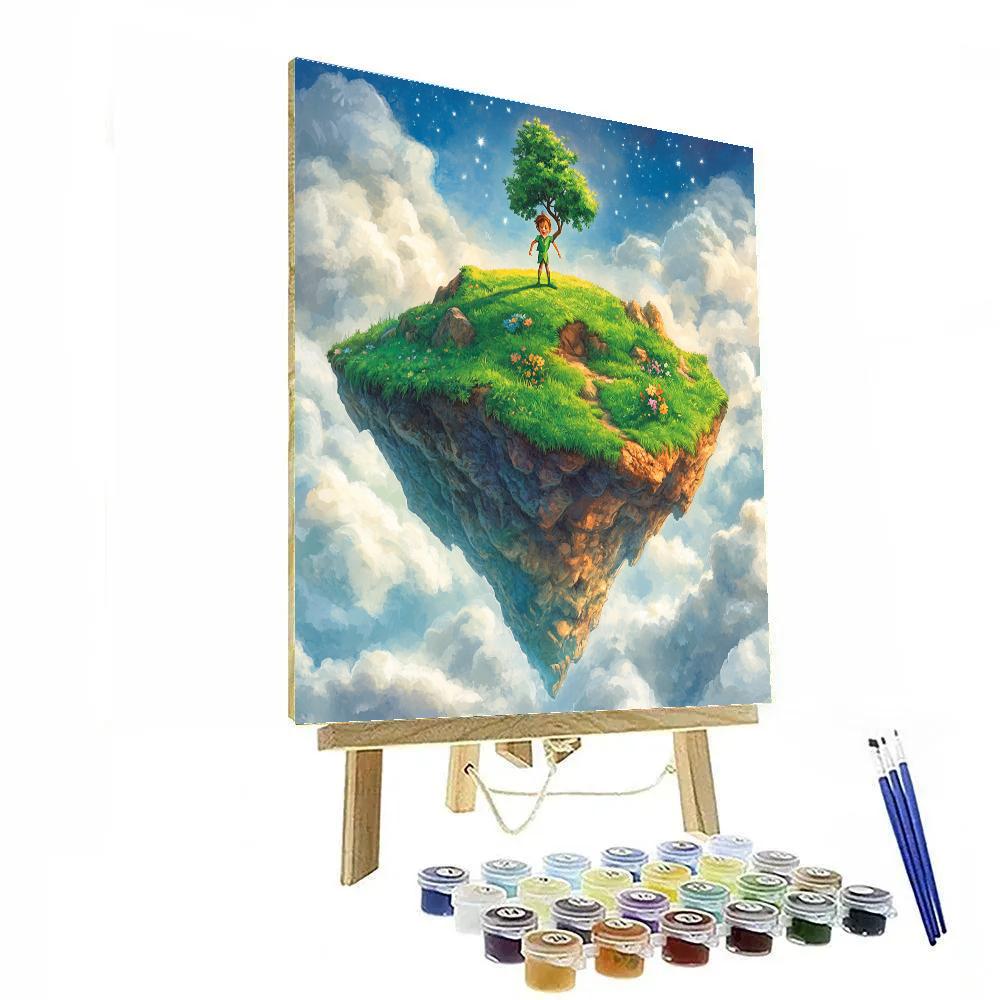 Peter Pan Never Sky Island Explorer Disney Inspired paint by numbers