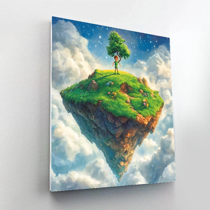 Peter Pan Never Sky Island Explorer Disney Inspired paint by numbers