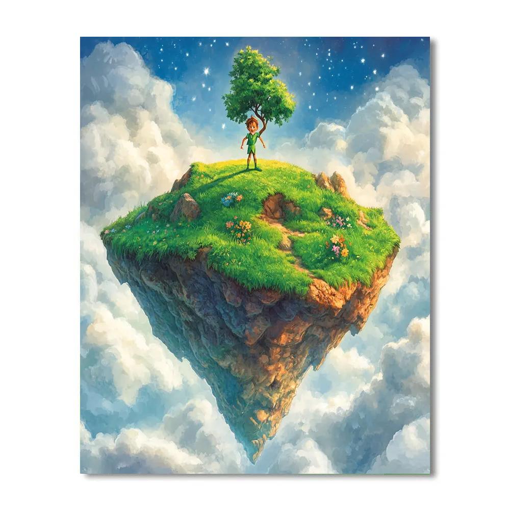 Peter Pan Never Sky Island Explorer Disney Inspired paint by numbers