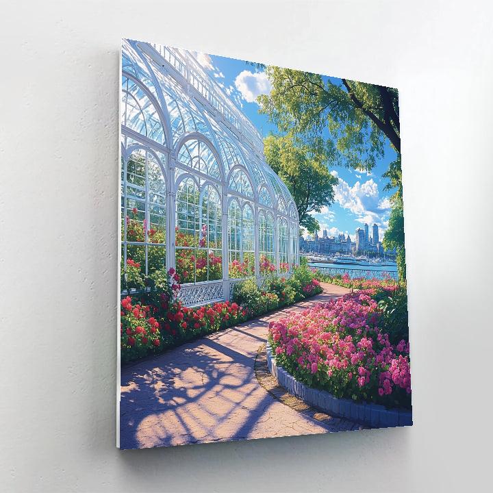 Royal Botanic Garden Glasshouses Sydney Australia Paint by numbers kits