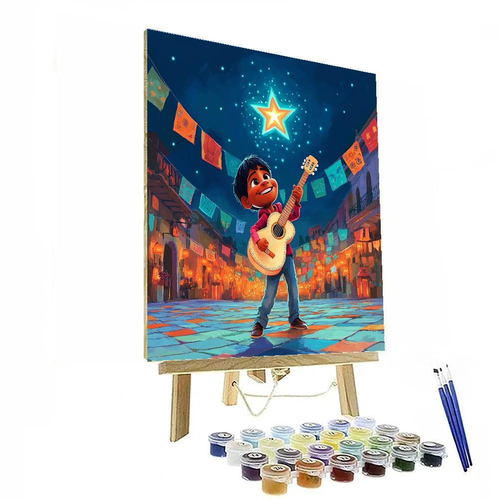 Miguel Musical Star Plaza Disney Inspired Numbered painting kits