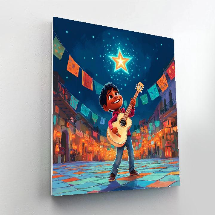 Miguel Musical Star Plaza Disney Inspired Numbered painting kits