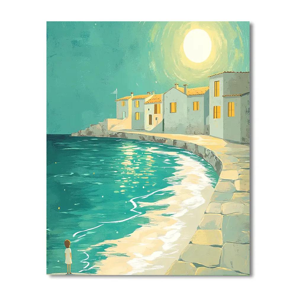 Luca Sea Breeze Moon Path Disney Inspired paint by numbers