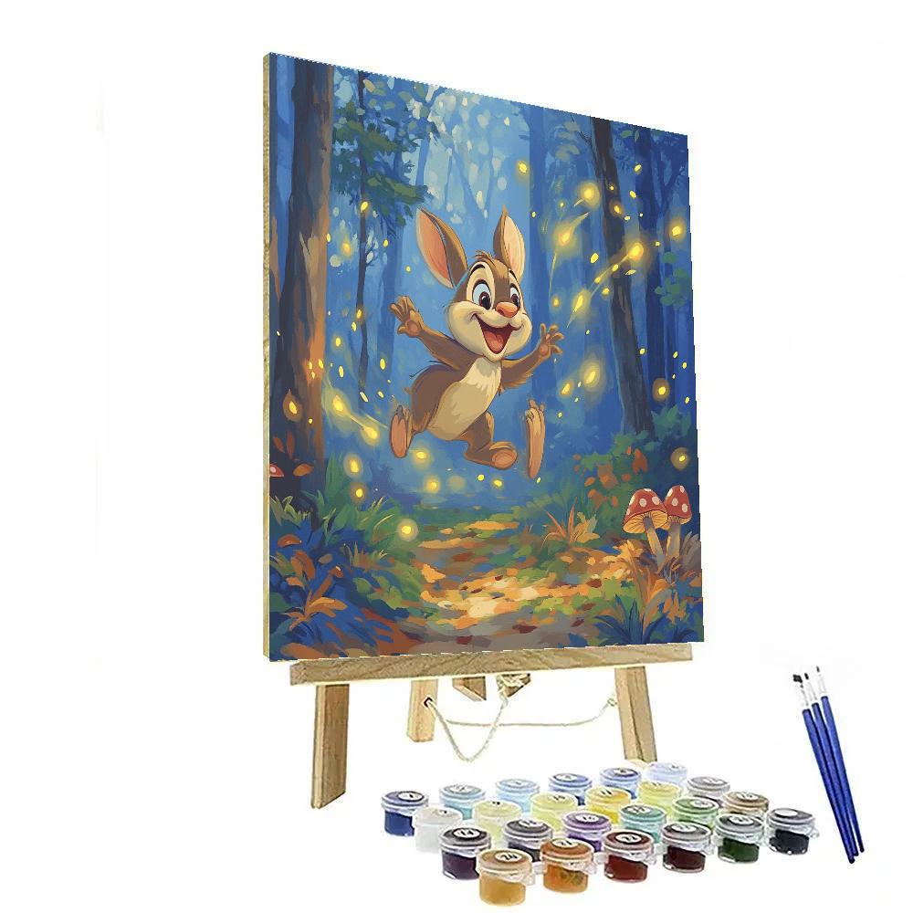 Thumper Forest Firefly Sprint Disney Inspired paint by number