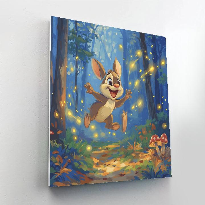 Thumper Forest Firefly Sprint Disney Inspired paint by number