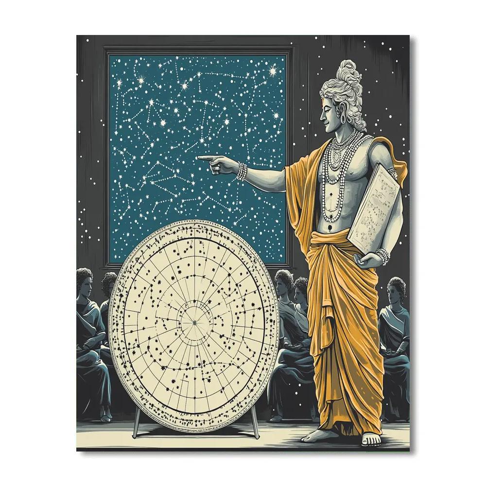 Brahma Crowned Constellation Teacher paint by number