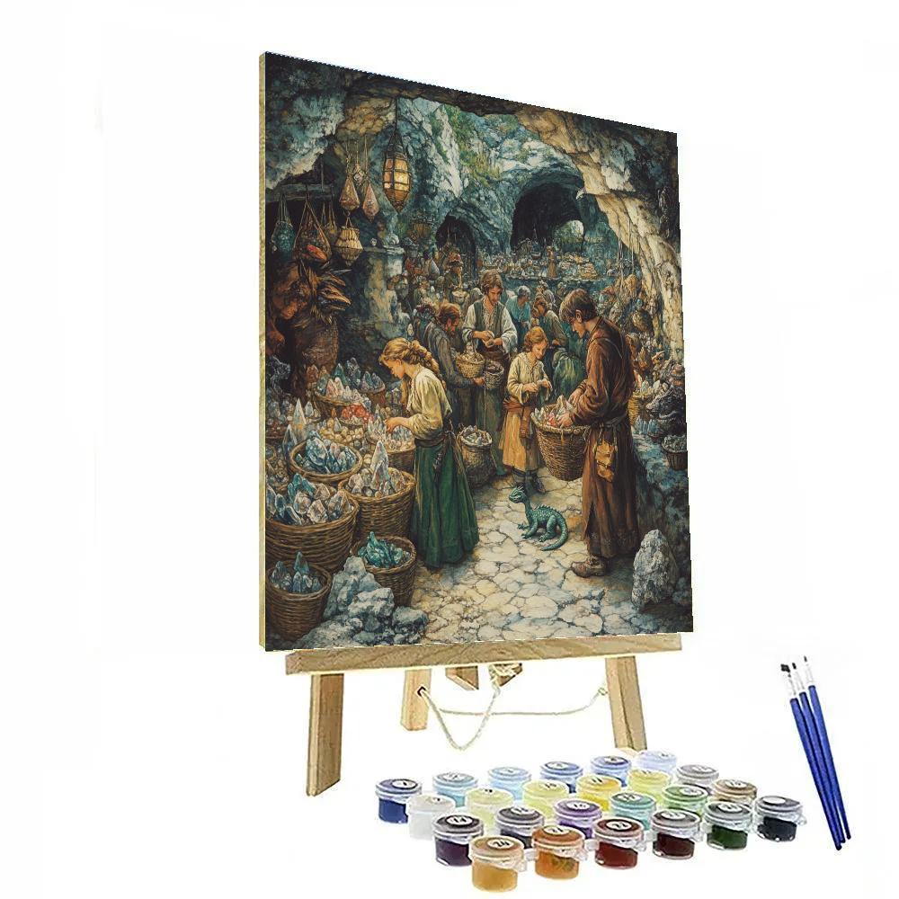 Hieronymus Bosch Inspired Mythic Market Of Wonders painting number kit