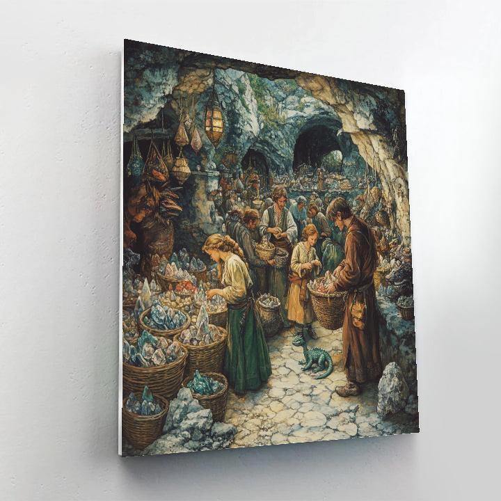 Hieronymus Bosch Inspired Mythic Market Of Wonders painting number kit