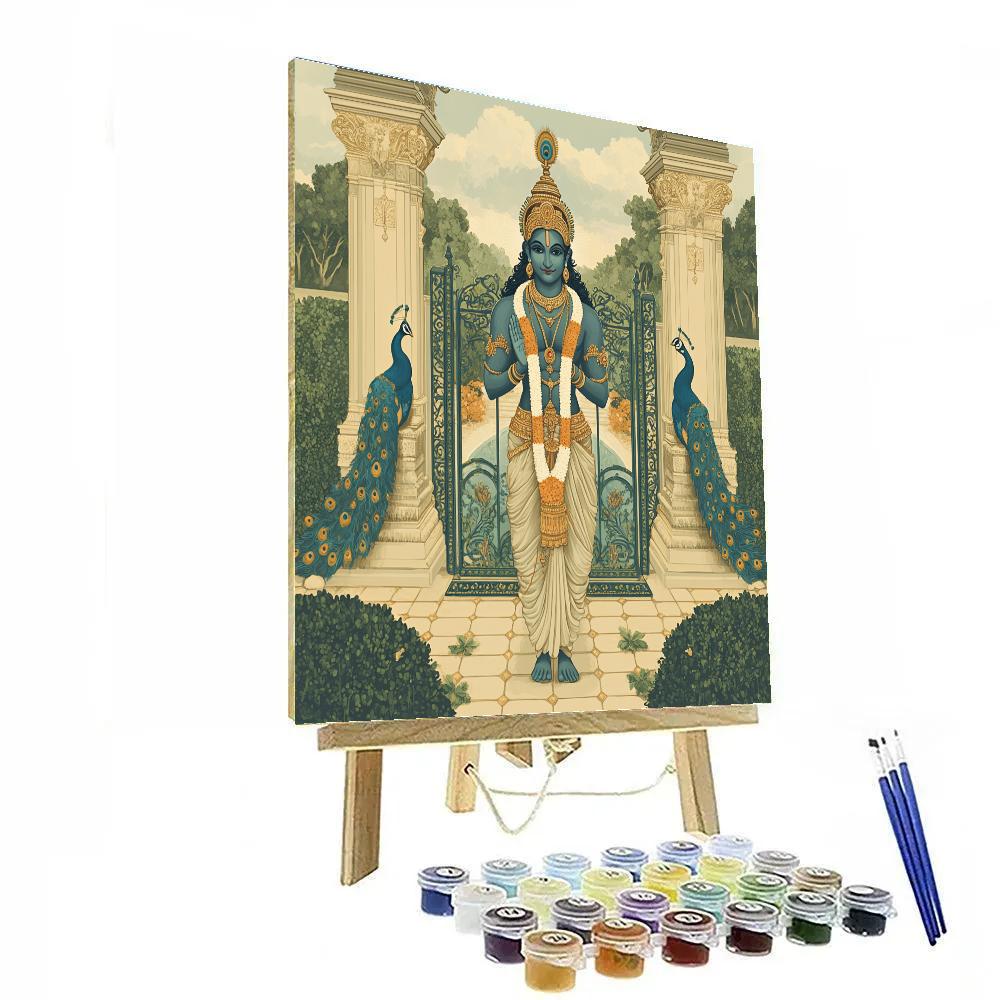 Garden Gate Guardian Brahma paint by color