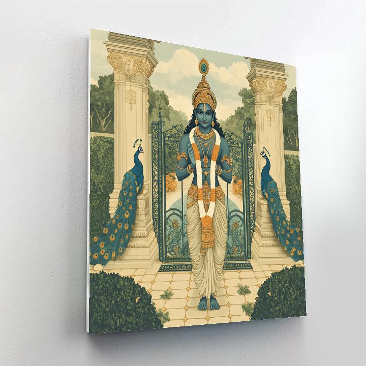 Garden Gate Guardian Brahma paint by color