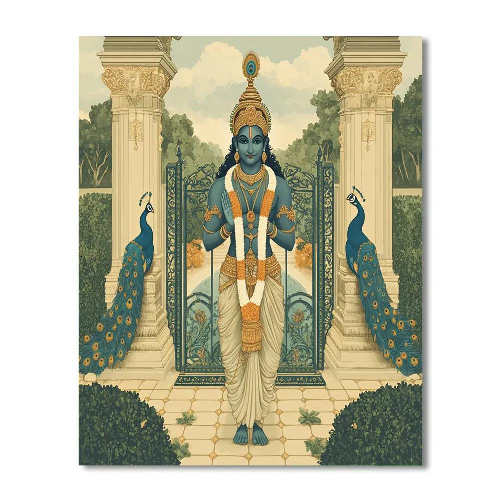 Garden Gate Guardian Brahma paint by color
