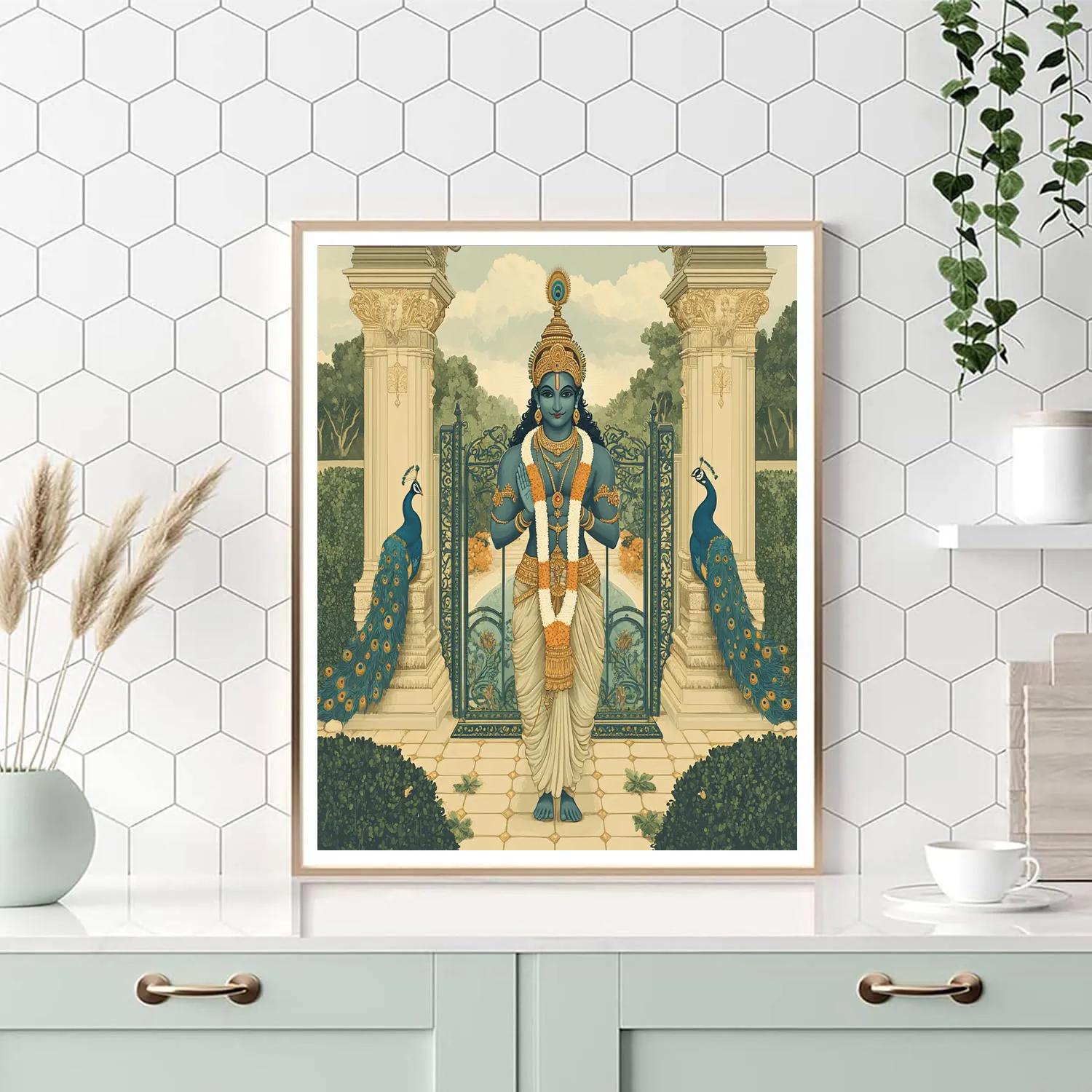 Garden Gate Guardian Brahma paint by color