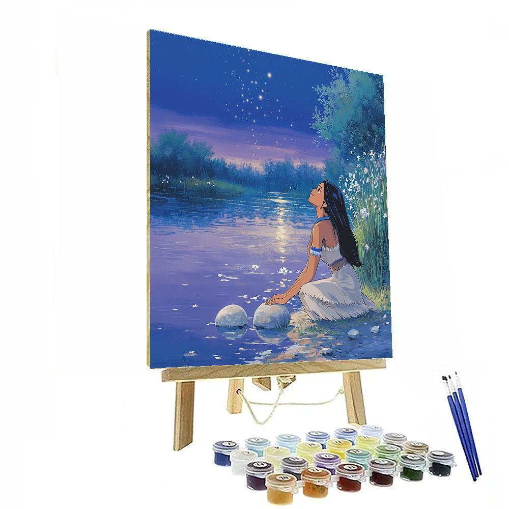 Pocahontas River Stone Stargaze Disney Inspired Paint by numbers kits