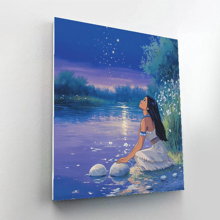 Pocahontas River Stone Stargaze Disney Inspired Paint by numbers kits